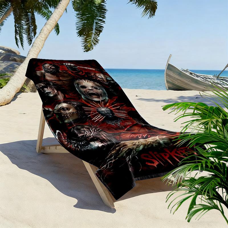 Slipknot: All Hope Gone beach towel Beach towel for vacation photos Outdoor camping Outdoor pool towel seaside Absorbent bath towel printing Comfort