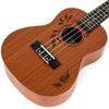 kmise concert ukulele 23 inch ukulele tuner and case Top design with laser included!