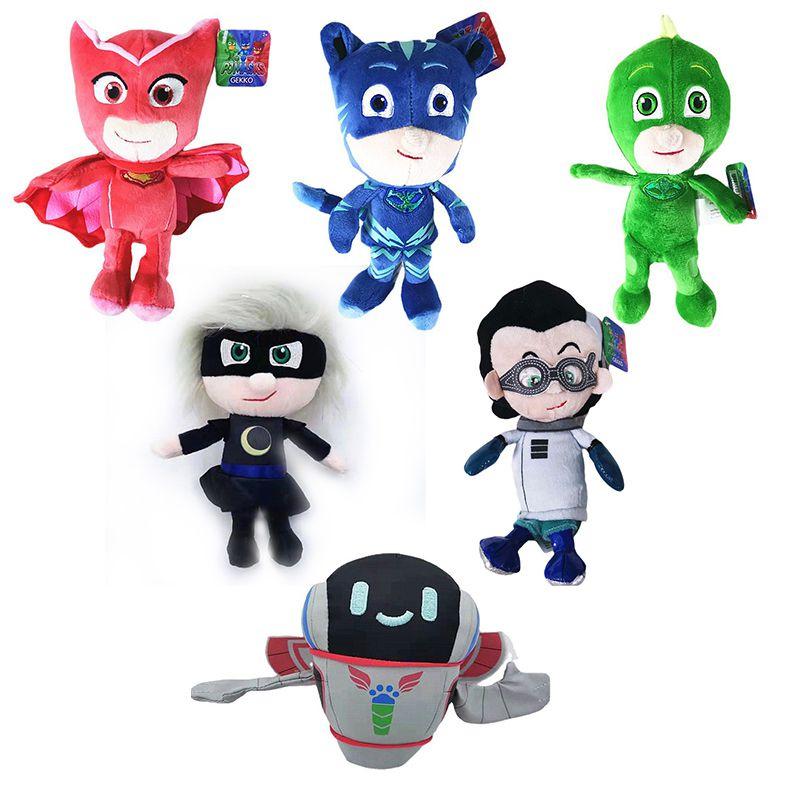 Adorable Pj Masks Plush Doll Toy Featuring Catboy Gekko Luna Girl Owlette And Romeo For Kids