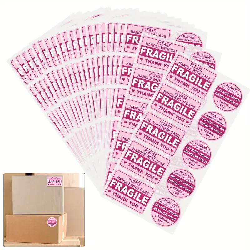 

100 Fragile Stickers for ShippingNot Folded or Folded Stickers StickersNot Fell OffLabels for ShippingMailin розовый