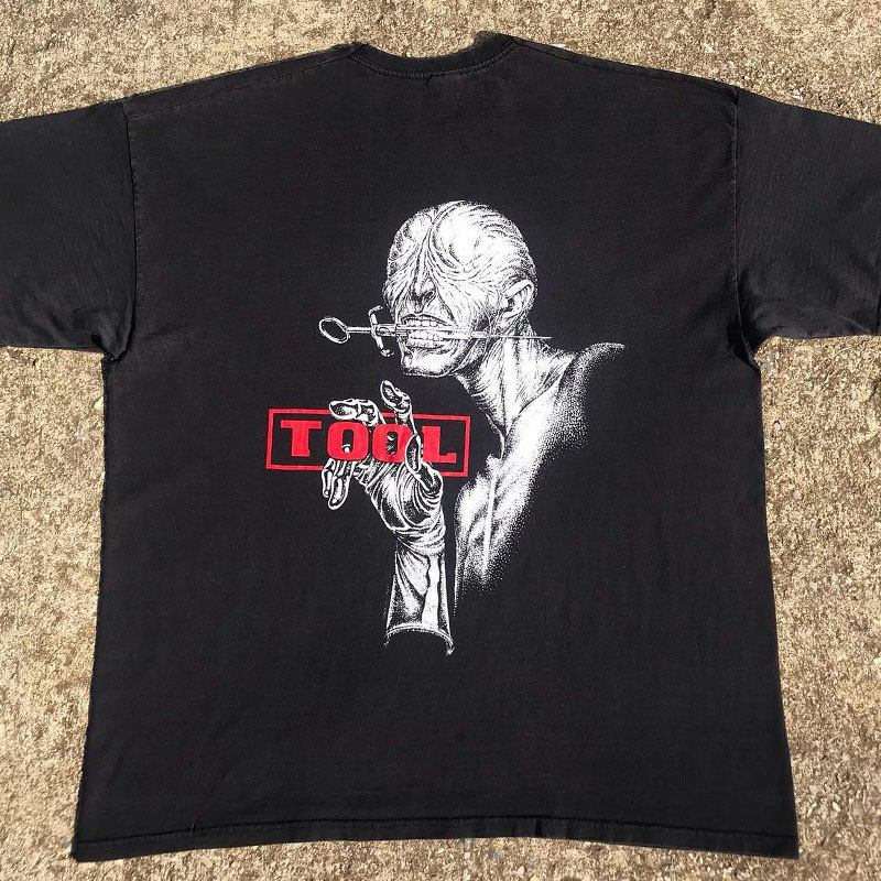 TOOL Bands Signature Classic Heavy Metal Trend Brand Printed Shortsleeved Vintage Vintage Clothing Heavyweight Cotton Tshirt