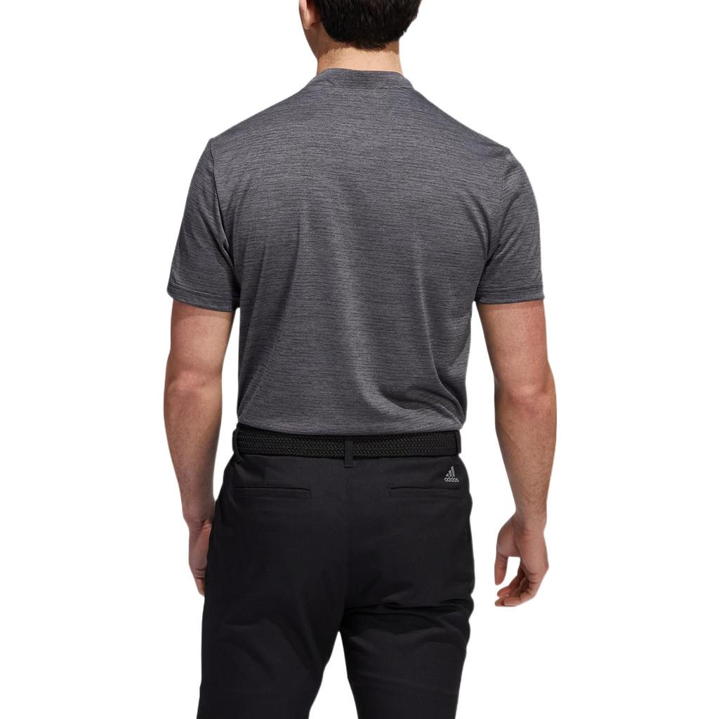 Adidas Logo Print Short Sleeve Polo Shirt Men Tops Grey HM7392