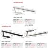 Stainless Steel Extended Kitchen Paper Roll Holder With Wallmount Design For Bathroom Decor