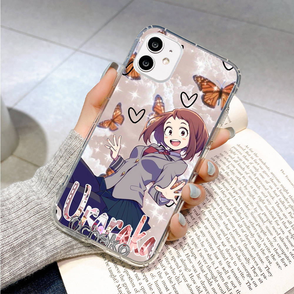 Pouzdro pro Samsung A04 A14 A23 A34 A54 M23 M33 M52 M53 Realme 10 9 C30S C35 C55 VIVO Y02S Y21 Y51 X80 Pro Transparent Cover WI69 My Hero Academia