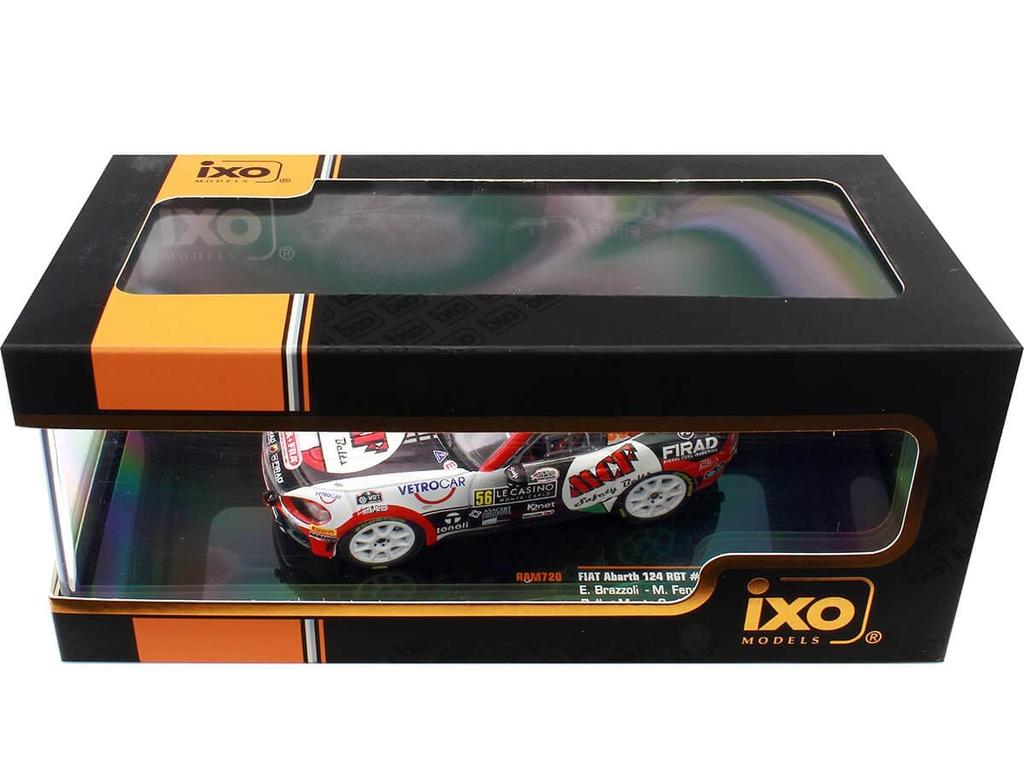 ixo Fiat Abarth 124 RGT 2019 Rallye Monte Carlo Fenoli RAM720 #56 E.Brazzolli/M.