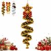 Christmas spiral chandelier series holiday porch LED decoration five-pointed star