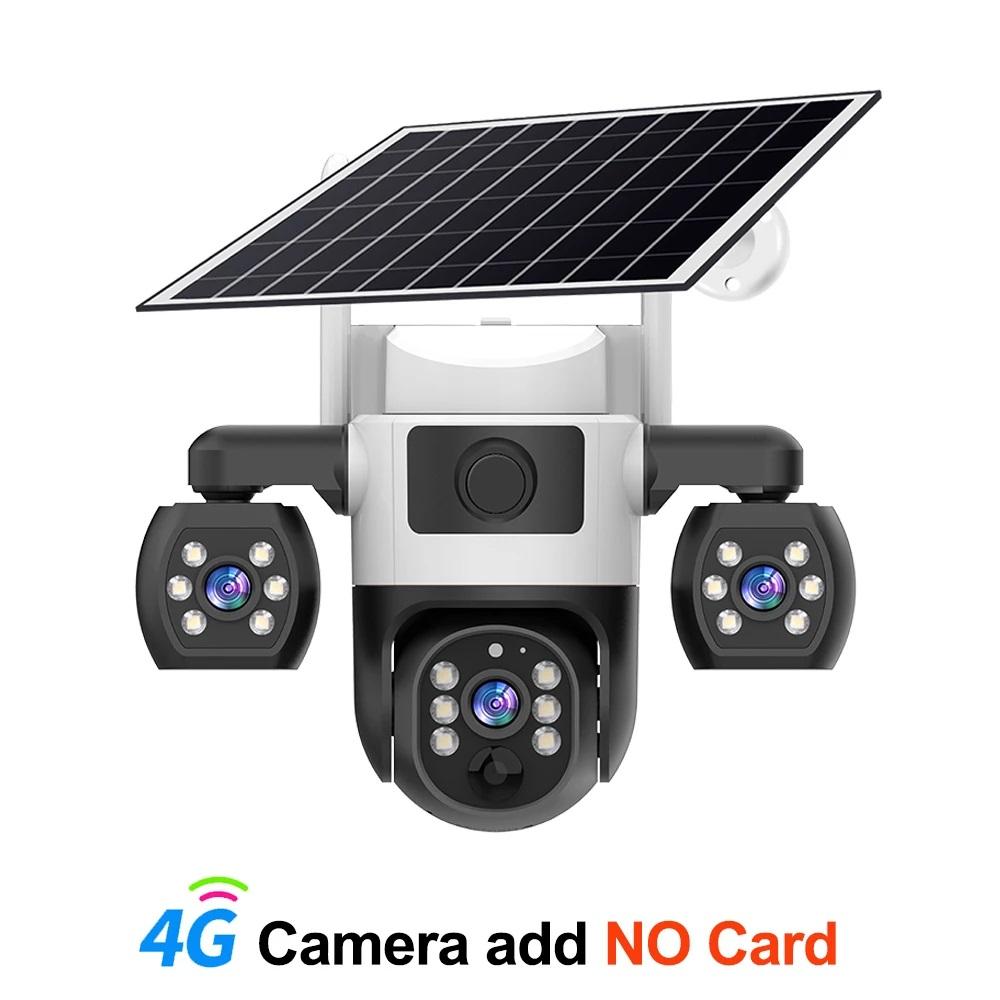 Solar-Sicherheitskamera WIFI/4G Drei-Bildschirm Mobiltelefon Fernbedienung HD Automatische Ladekamera Außenbereich