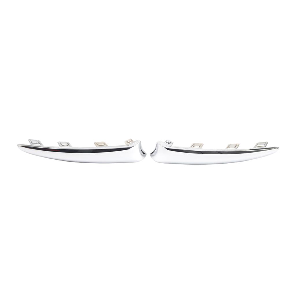 1 Pair Front Bumper Upper Grill Moulding Trim 735642306 Front Bumper Upper Trim for FIAT 500 312 LOUNGE 2016 2017 2018 2019 2020