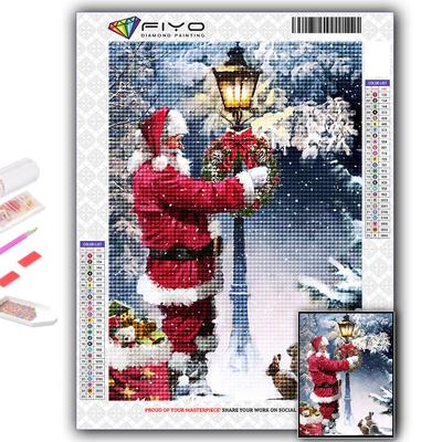 5D fai da te diamante ricamo albero di Natale Babbo Natale pupazzo di neve diamante pittura mosaico decorazione della casa