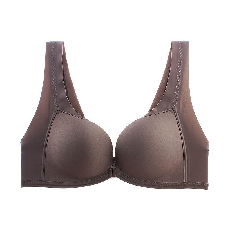 Women's Sexy Seamless Push-Up Bra: Wireless, Adjustable Front Buckle, Side Support, Beautiful Back Design
