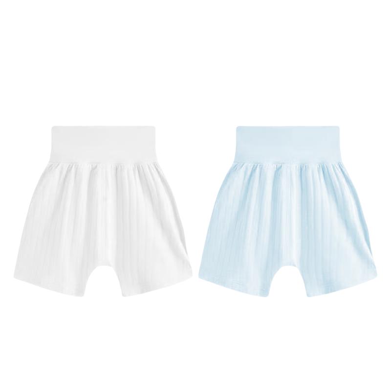 Babyprints Unisex Pure Cotton Summer Shorts 2-Pack