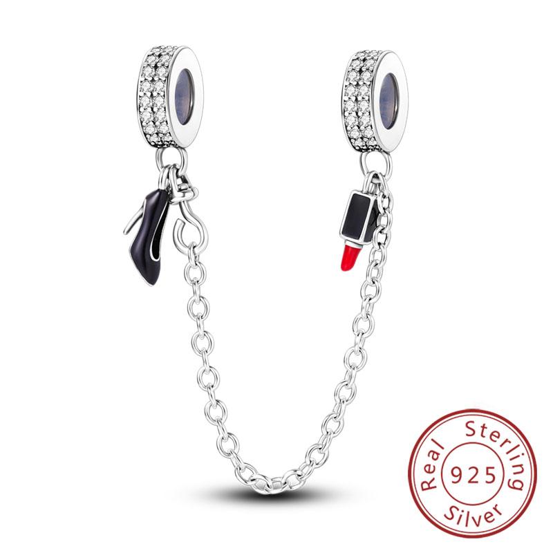 Fit Original Copper Charms Beads Bow Perfume Bottle Pink Charms For Women Fine Diy Birthday Jewelry Gifts