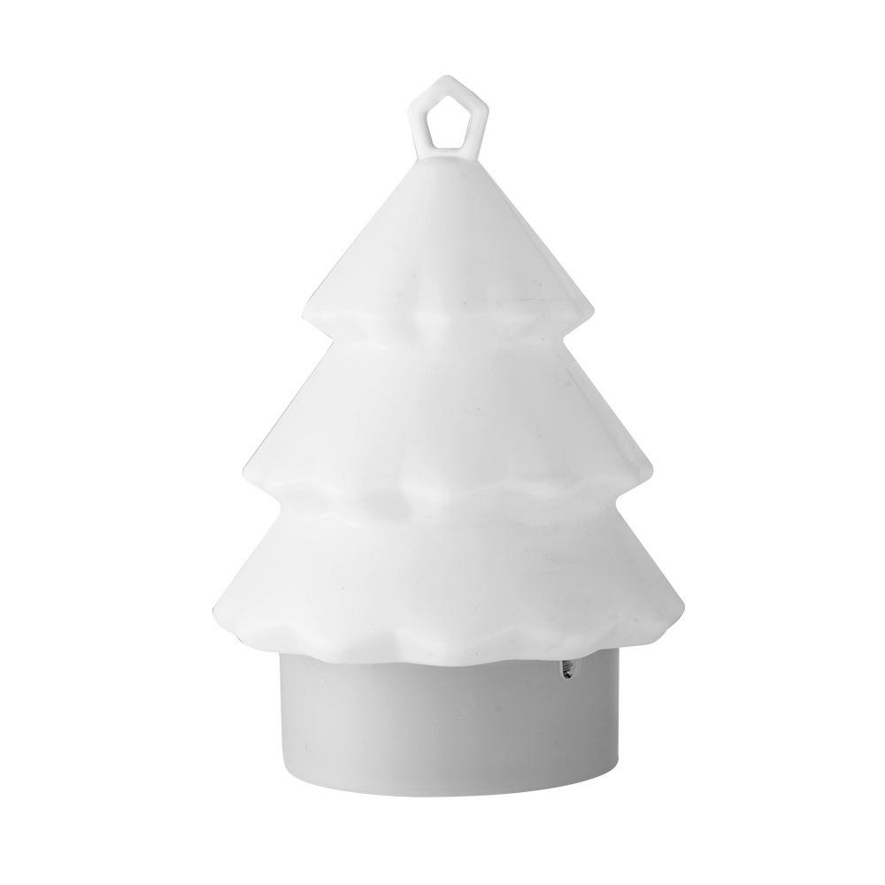 Rechargeable Christmas Tree Silicone Night Light with 10m String Light Storage, Colorful Atmosphere, Perfect for Outdoor Camping
