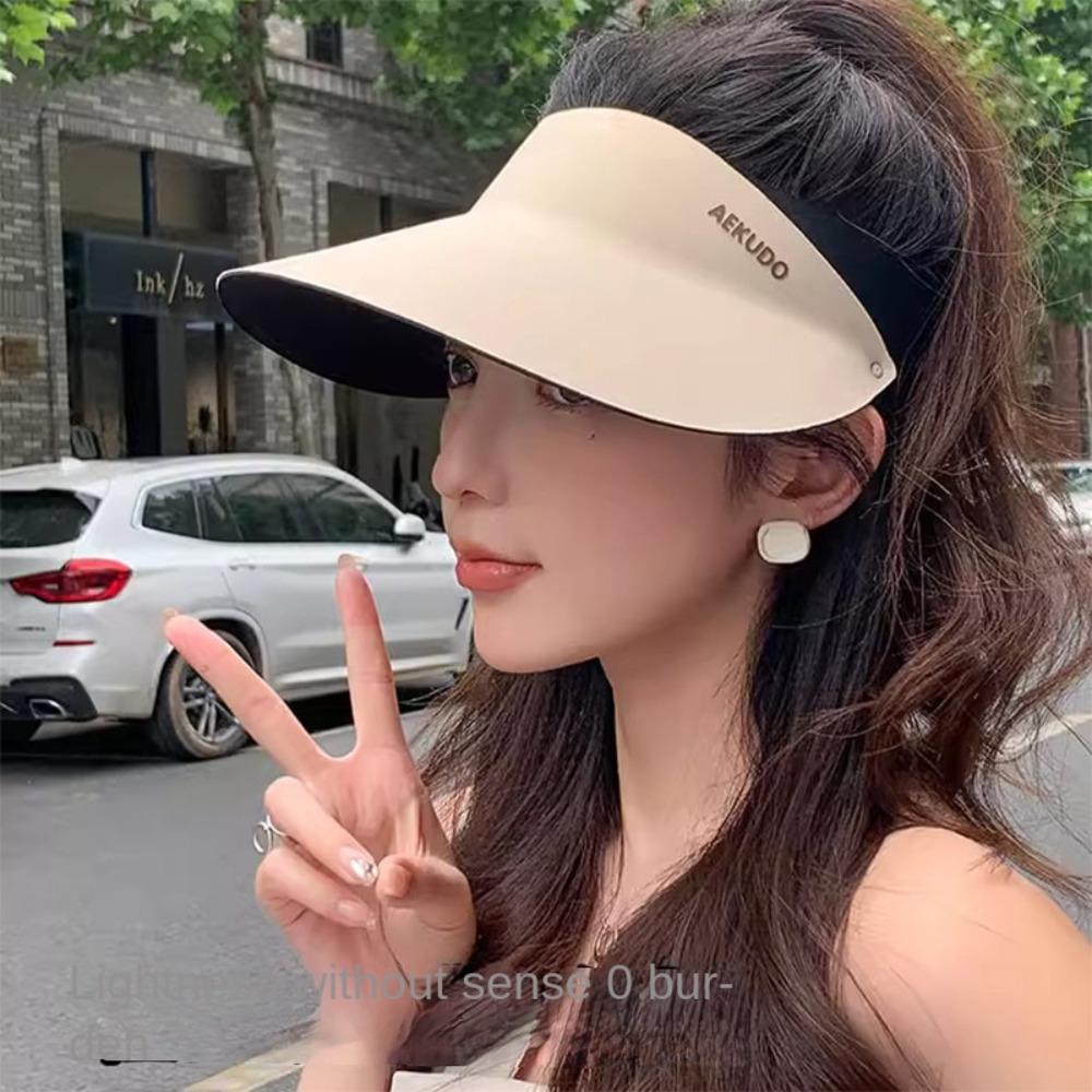 Breathable Women Sun Hat Foldable Sunscreen Empty Top Cap Fashion Summer Sun Hat  for Women