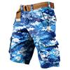 Men's Independence Day Printed Multi Pocket Workwear Shorts