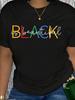 Black Is Beautiful Graphic Print T-shirt