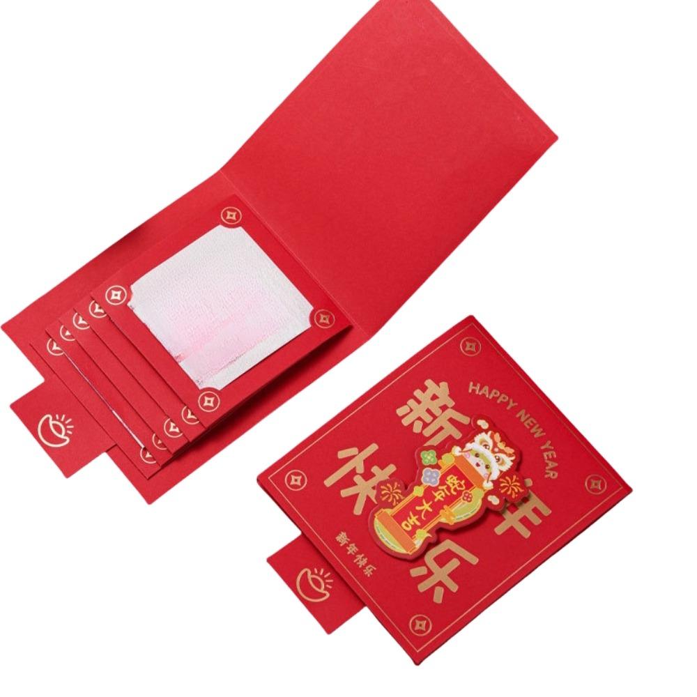 Chinese 3D New Year Red Packet Blessing Lucky Red Pockets 2025 Snake Year Red Envelope  Family