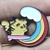 Anime  Bruise Pikachu Enamel Pin Lapel Pins for Backpacks Brooches Badges for Clothes Jewelry Gifts for Friend