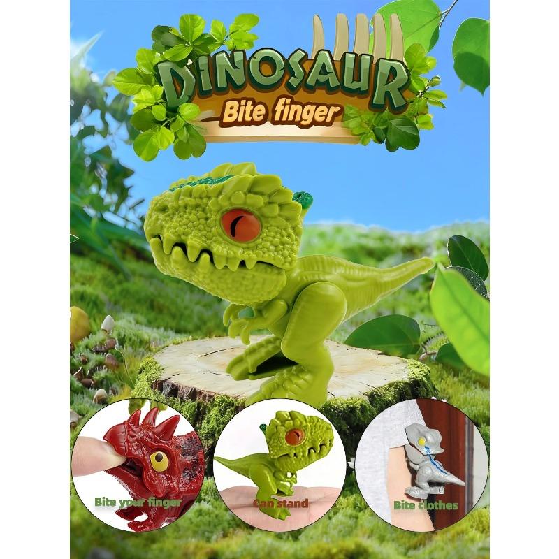 6/12/24 PZ Dinosauro Morde Dita Modello Tirannosauro Giocattoli Articolazioni Mobili Simulazione Giocattoli Dinosauro Morde Dita Regalo per Festival
