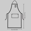 Adjustable Neckband Waistline Denim Apron Convenient Front Pocket Foldable Soft Wear-resistant Overalls For Home Kitchen Garden