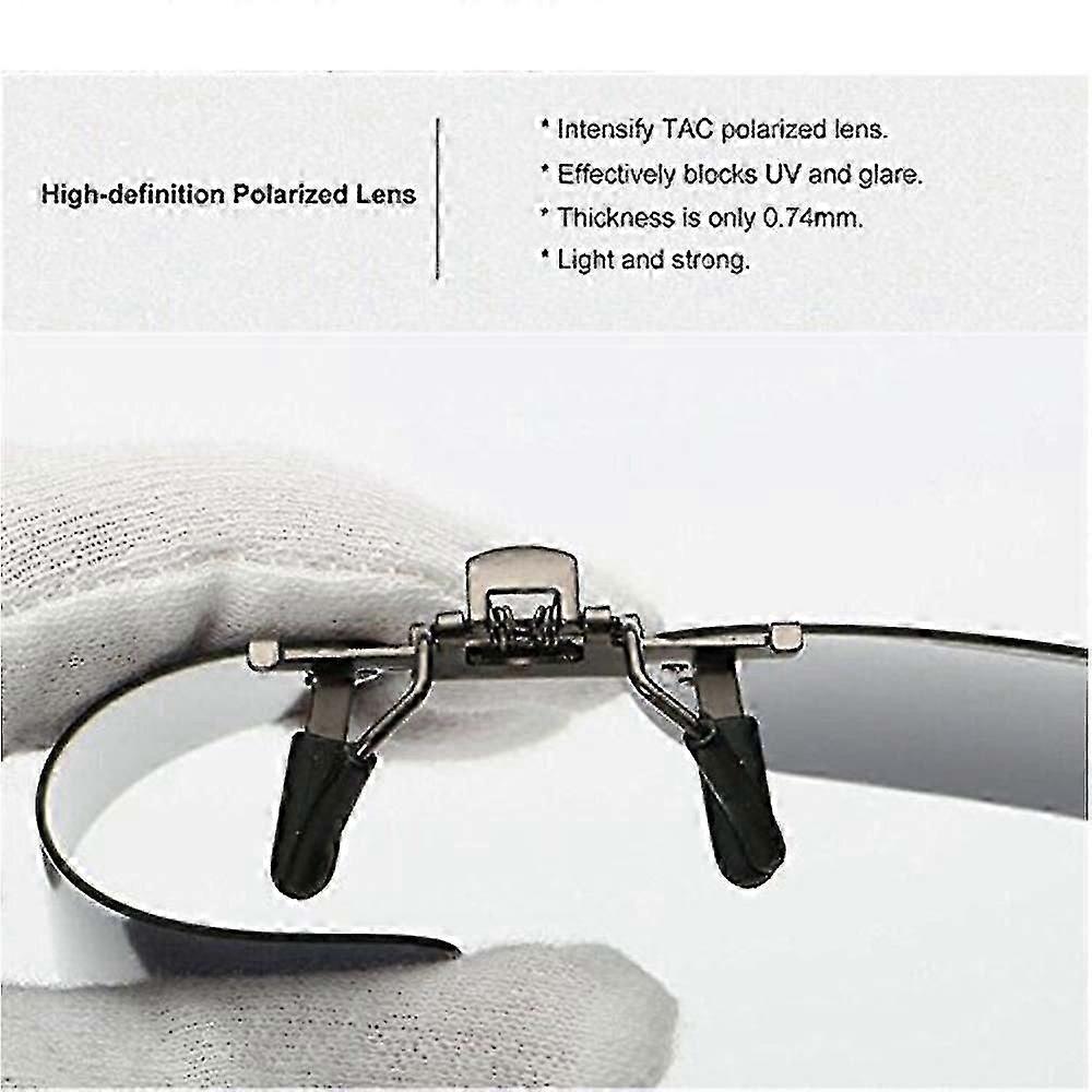 3 Pack Clip On Flip Up Polarized Sunglass Lenses for UV Protection & Sun Glare Reduction