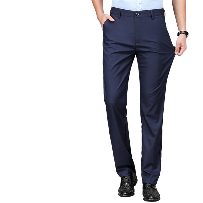 Men's Summer Thin Straight-Cut Ice Silk Pants