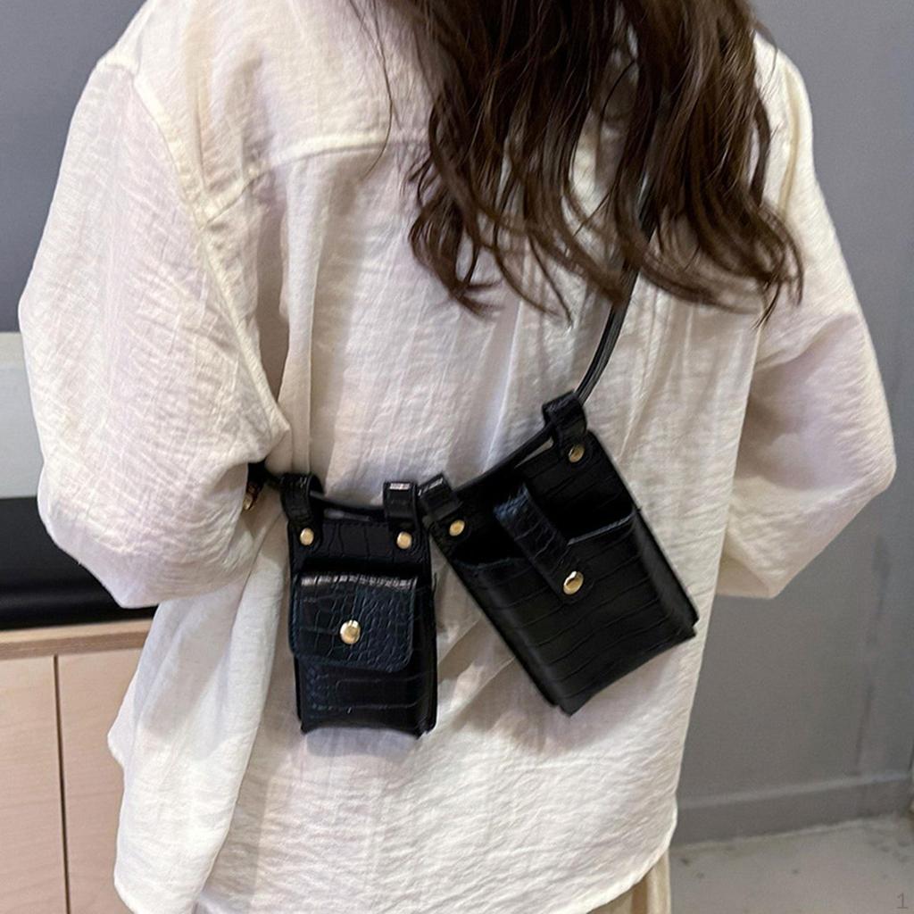 Ladies Waist Bag Adjustable Strap Crossbody Pack for Walking Outdoor Gym