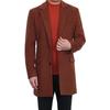 Handsome British Style Mens Wool Blend Coat Thick Winter Overcoat Young Men