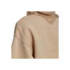 Adidas Originals Trefoil Logo Embroidered Hoodie Pullover Sweatshirt Women Tops Khaki HM1637