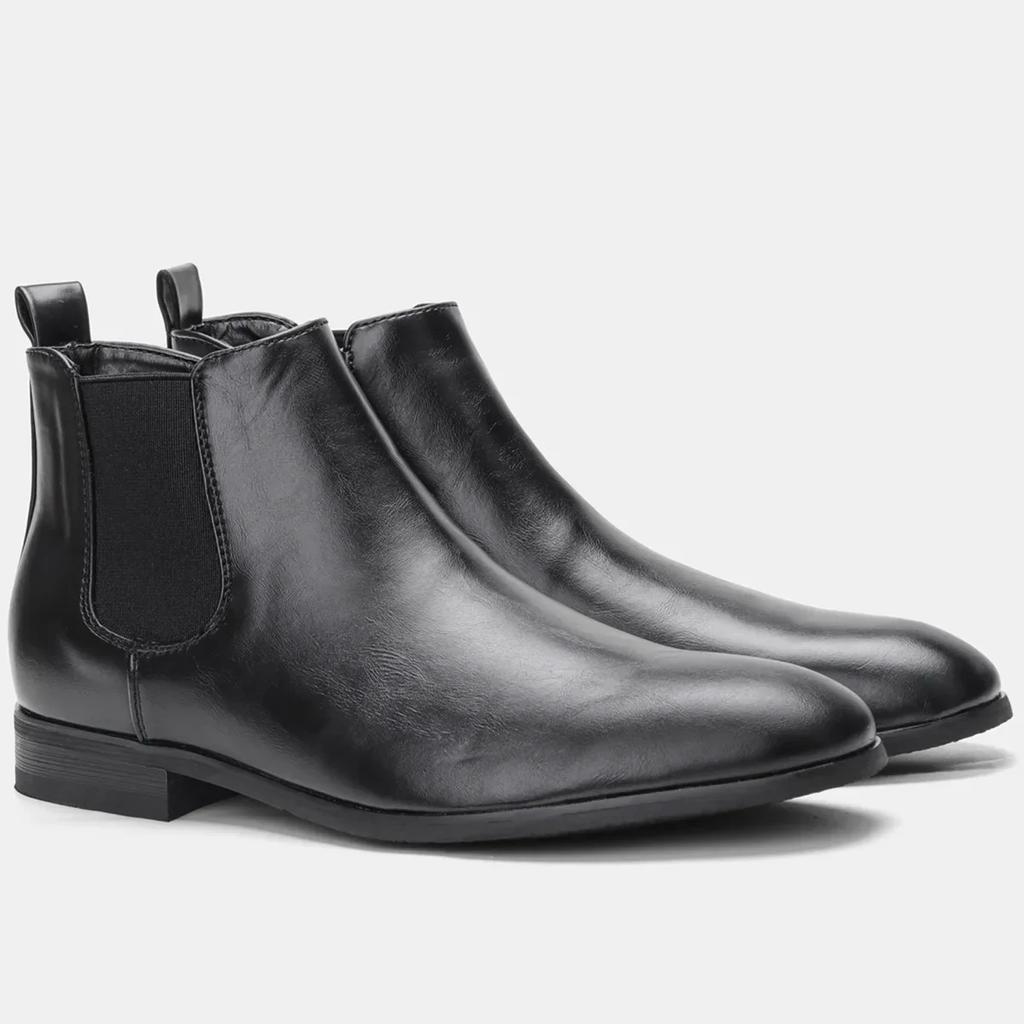 Mode Übergröße 39-50 48 49 Herren Chelsea Boots Retro Mode Herren Stiefeletten Lederschuhe für Herren Chelsea Motorradstiefel