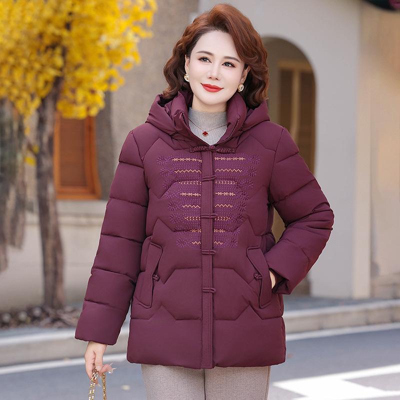 Aged winter cotton-padded clothes piled and thickened cotton-padded clothes women's cotton-padded jackets warm jackets