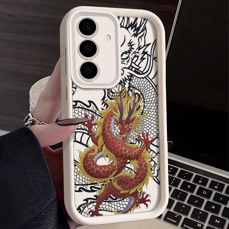 Fashion Dragon God Phone Case For Samsung S26 S25 S24 S23 S21 S20 Ultra For Galaxy S25 S24 FE S26 Plus Funda Soft Silicone Cover