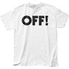 OFF! Logo Mens T Shirt Music Classic Rock N Roll Band Tee New White