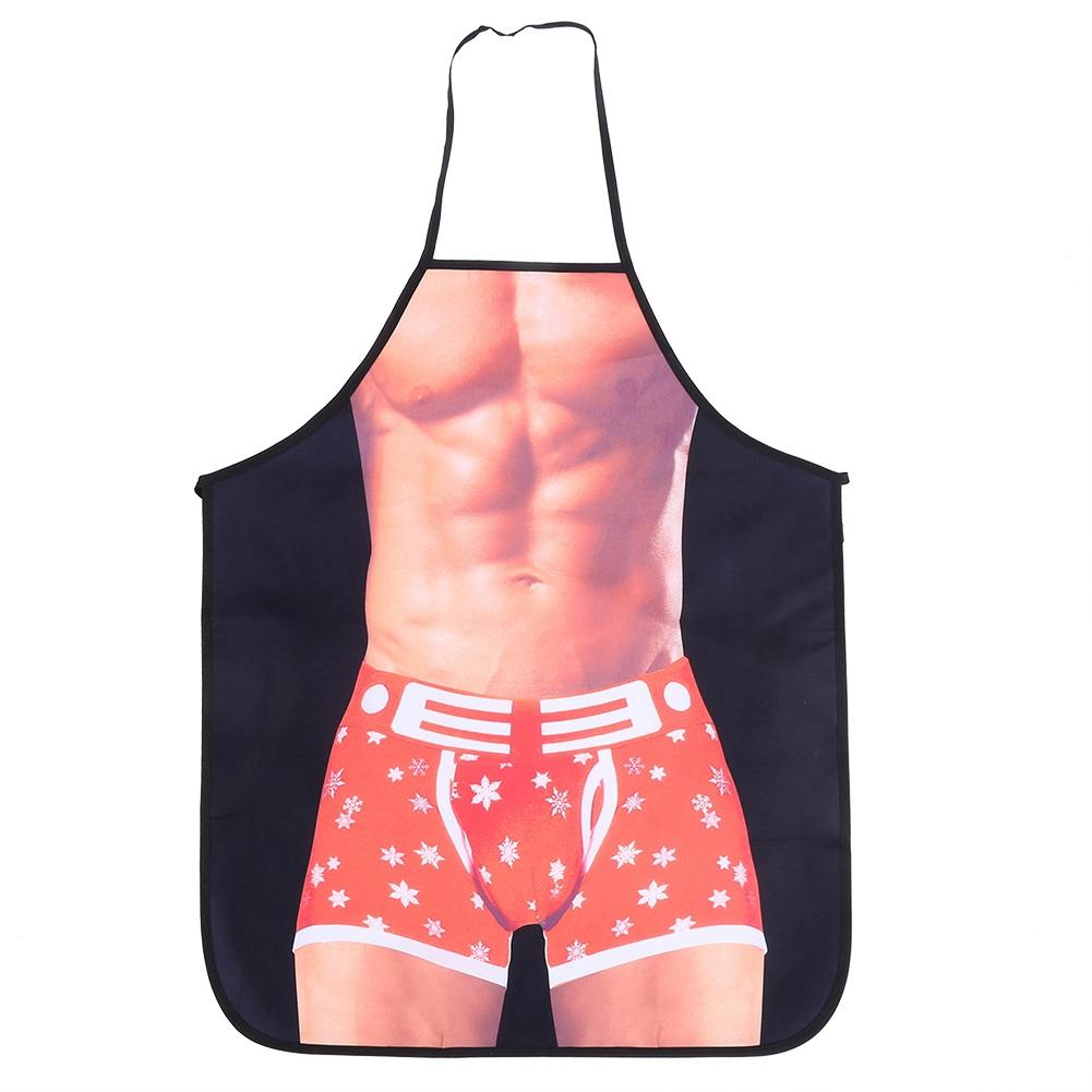 3D Funny Cooking Apron Sexy Man Woman Apron Waterproof Apron