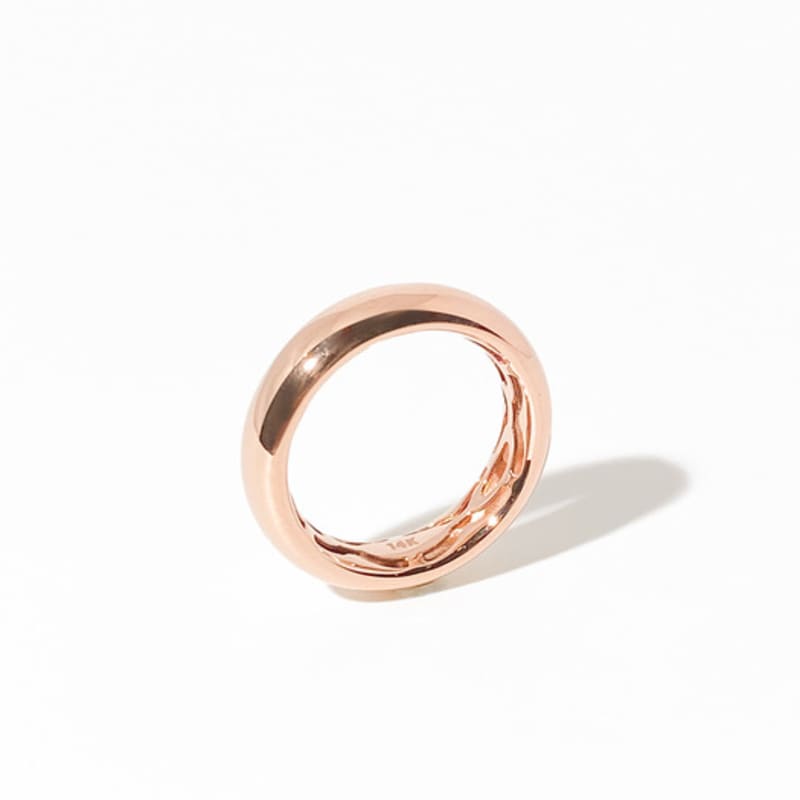 MAYBETOI 14k Macaron Gomaru Ring