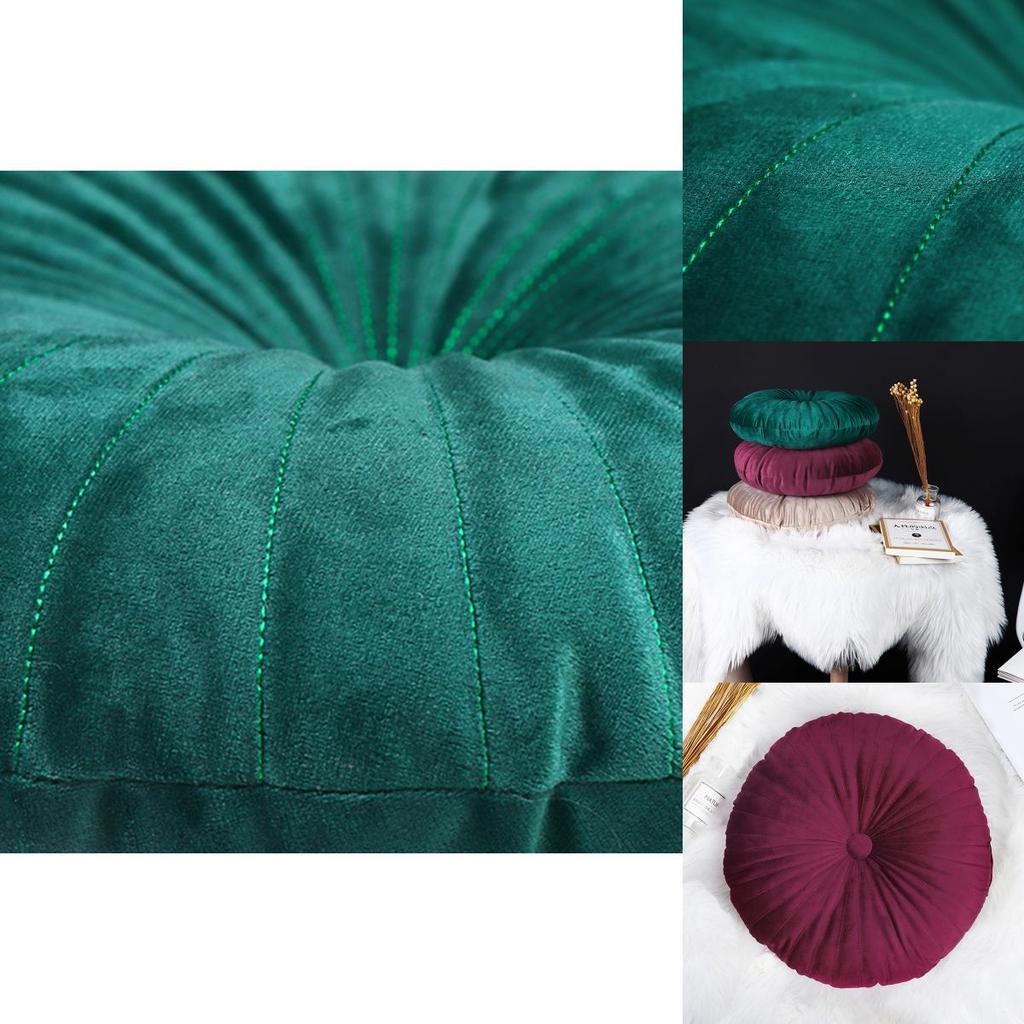 Cuscino per Sedile Posteriore Rotondo a Forma di Zucca Accogliente con Tocco Morbido di Velluto e Design Durevole
