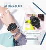 SANDA Women's Trendy LED Dual Display Waterproof Watch with Hourly Chime