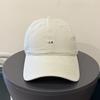 Korean-style Versatile Small-letter Baseball Cap for Women, Wide Brim That Makes the Face Look Smaller, Soft-top Duckbill Cap for Men, Washed Cotton