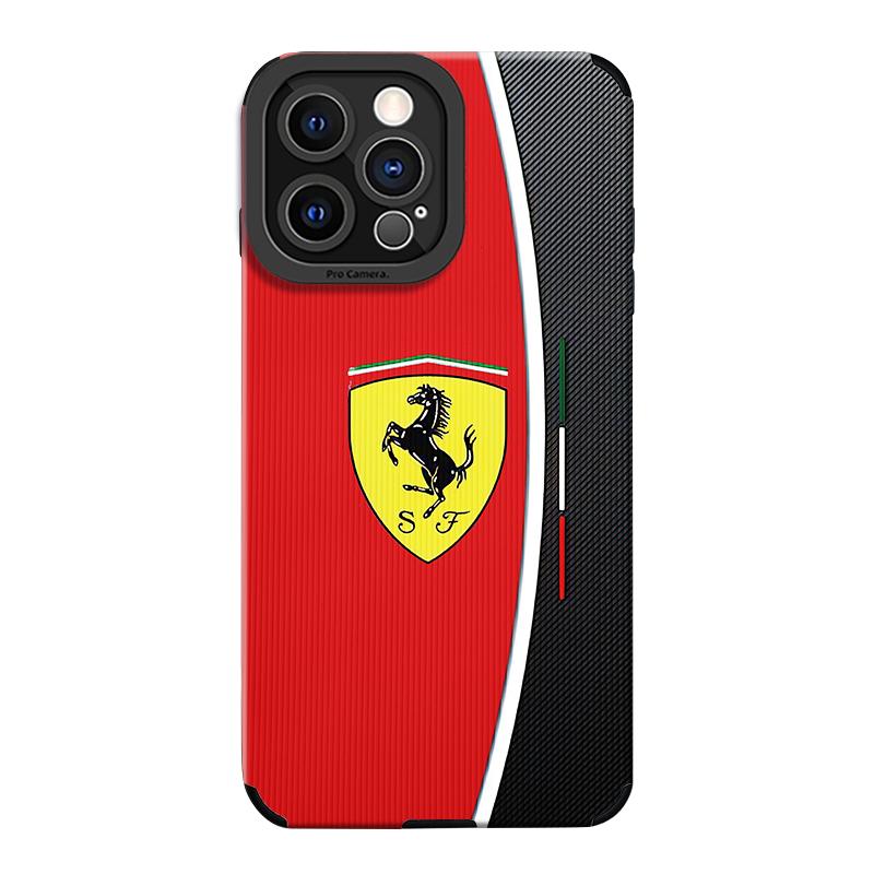 Auto-Emblem All-inclusive Handyhülle Für Ferrari Racing Für iPhone 11 12 13 14 15 16 17 Pro X XR XS Max Mini 7 8 Plus Zubehör