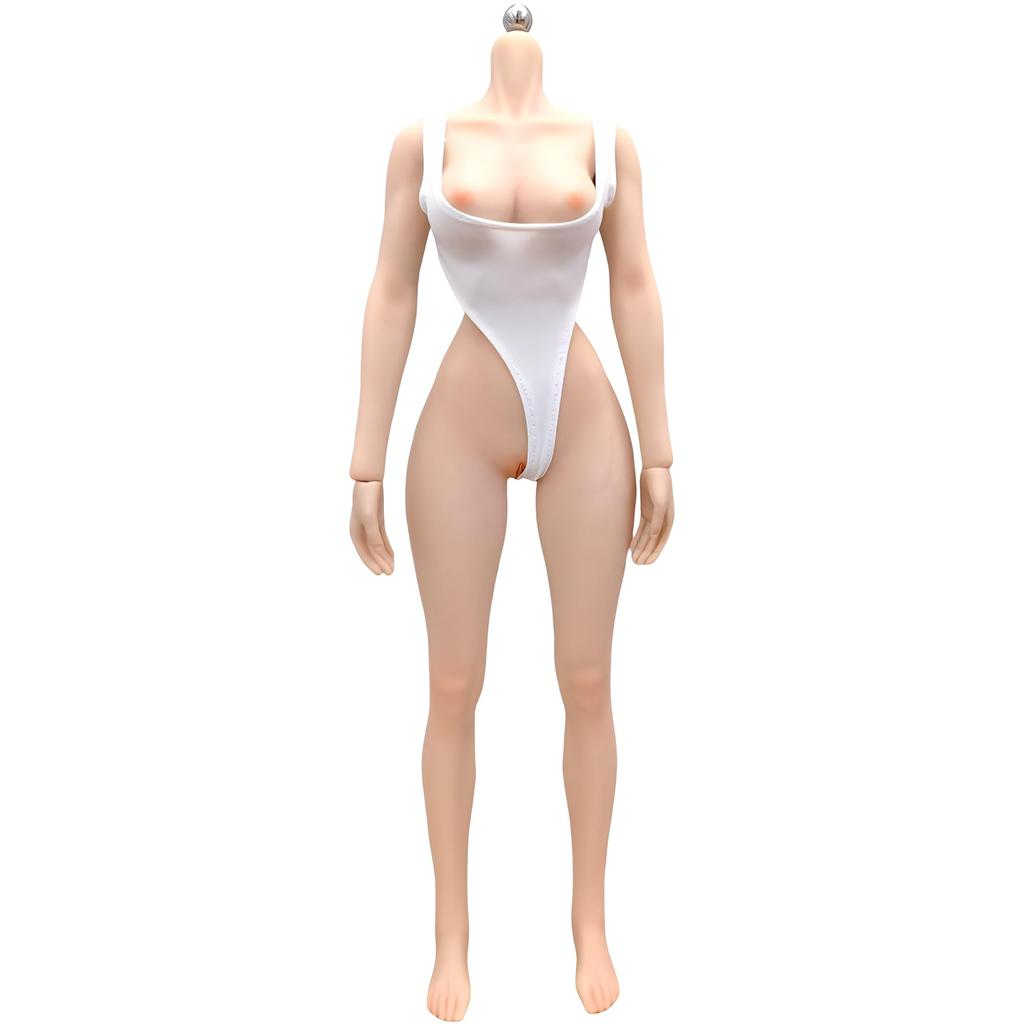 AIEK Scale Figure Female with Body No Pubic and Detailed Premium Compatible with VERYCOOL 1/6 Body, Ultra-Flexible Seamless, Breast-Modified Body,