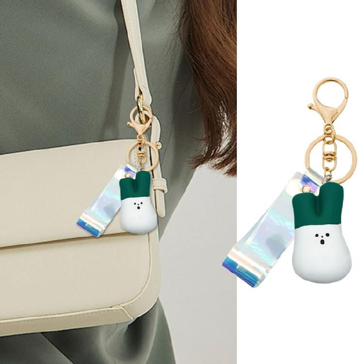 Farm Themed Vegetable Keychain Key Organsier Charm Pnedant With Carrot Mushroom Garlic Design Rubber Gift