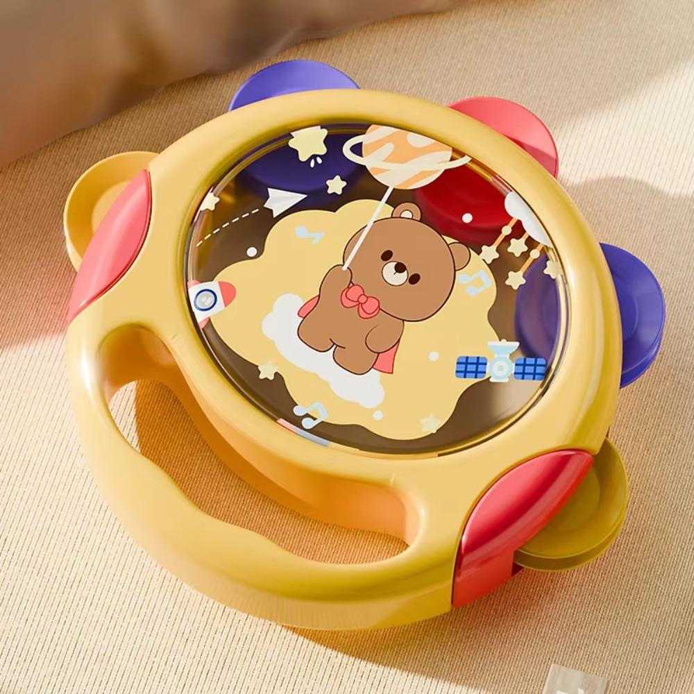 

Clapping Drum Hand-held Drums Hand Development Percussion Sound Toy Shaking Tambourine жёлтый