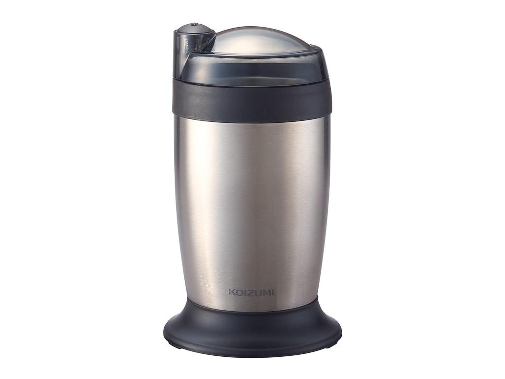 Koizumi Electric Coffee Mill Propeller Type Simple Operation Easy to Clean Silver KKM-0100/S
