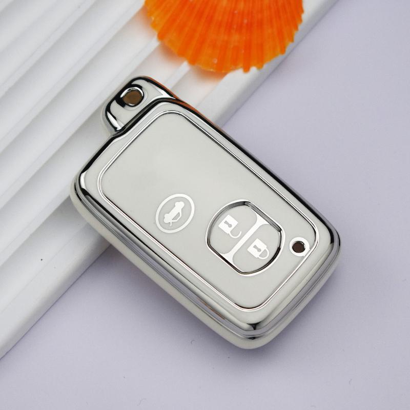 2/3/4 botones nueva funda de llave de control remoto para coche de TPU cubierta Fob para Toyota Camry Prius Land Cruiser Prado 150 Crown para Subaru Foreste XV Accesorios