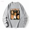 GEORGE CLOONEY T-SHIRT Vintage T-Shirt Anni '90 Retro Merch Omaggio Fan manica lunga o corta vintage Lavato grafica Unisex Versatile