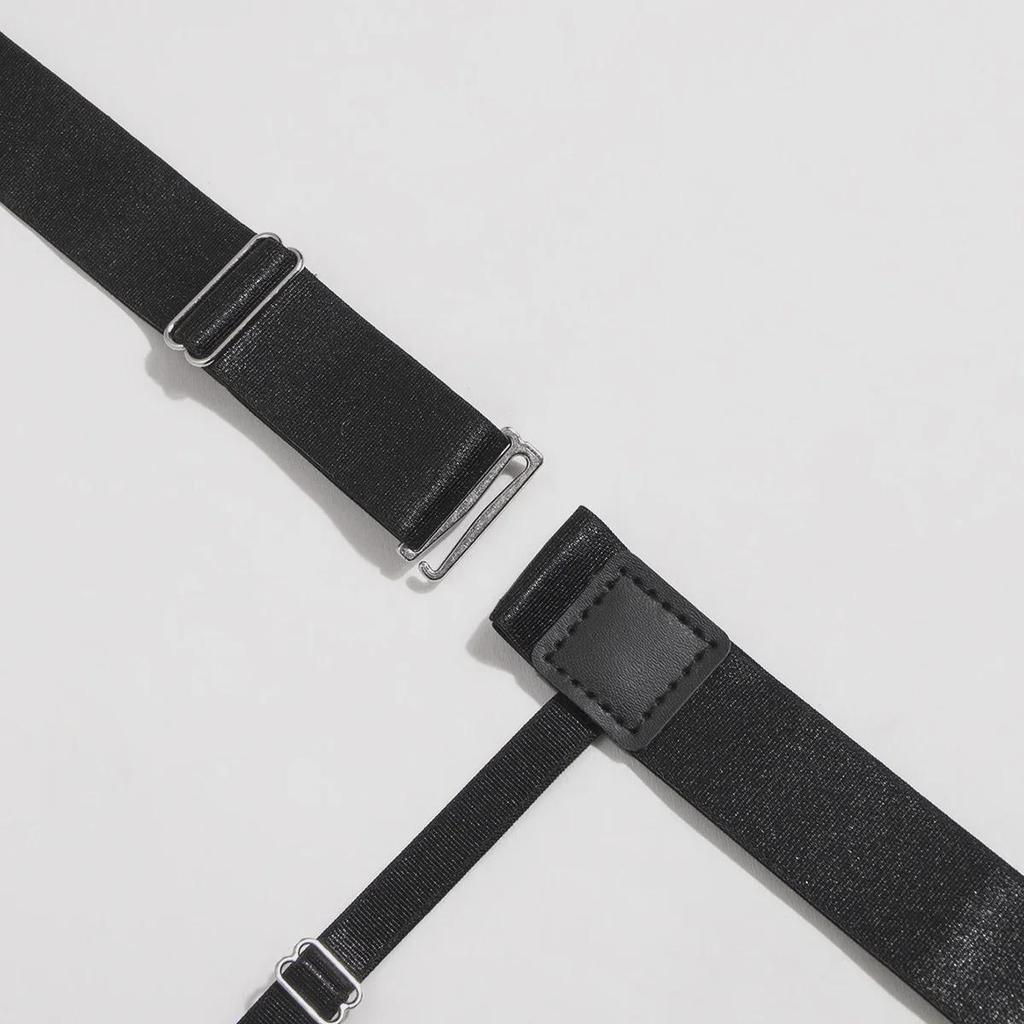 Unisex Verstellbarer Hemd- und Sockenhalter mit drei Klemmen