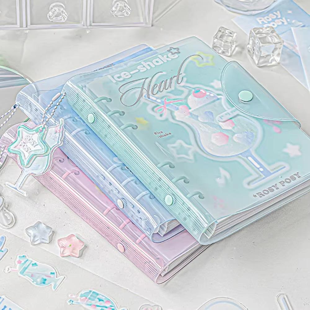 Exquisite 6 Binder Ring Notebook Frosty Series Diary Book Loose-leaf Schedule Book Daily Planning