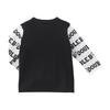 MIKI HOUSE Double B Long Sleeve with Logo and Bear Made in for Boys and Baby and Suitable for School and Size Black T-Shirt Design, Japan, Girls,