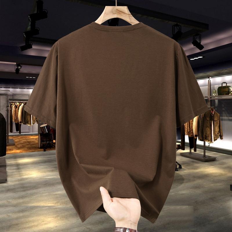T-shirt Taglie Forti 4XL-12XL da Uomo Abbigliamento Vintage Moda T-shirt Estive Oversize Manica Corta