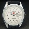 REFURBISHED VINTAGE SEIKO 5 AUTOMATIC 6309A JAPAN MENS WHITE WATCH a441205-4